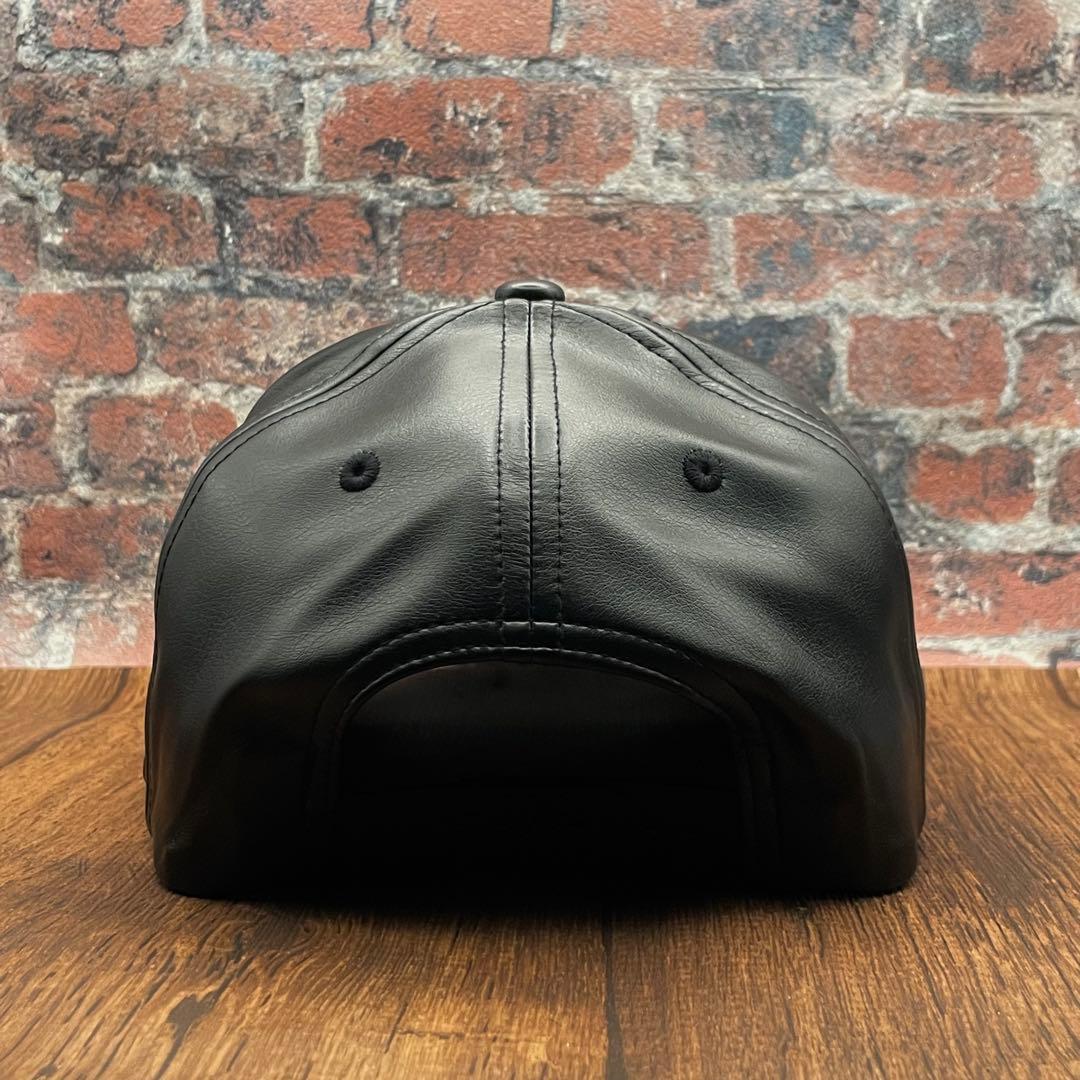 ビンテージ】レザートラッカーキャップ70's Ford アメカジ　oldjoe