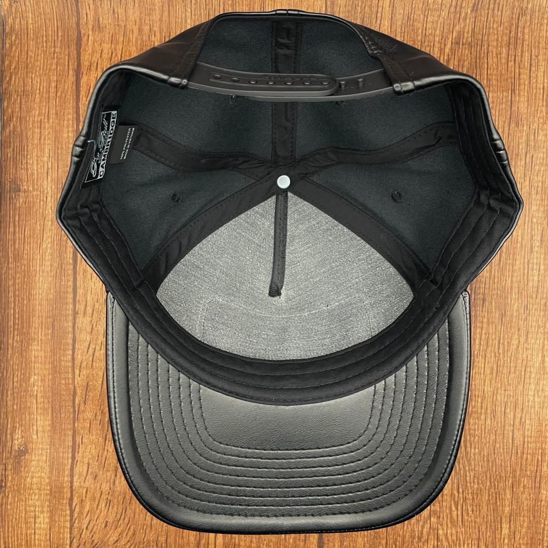 ビンテージ】レザートラッカーキャップ70's Ford アメカジ　oldjoe