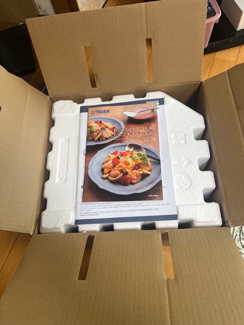 値下げ ☆TIGER 電気圧力鍋 COK-B220 WM 新品未使用 未開封品￼