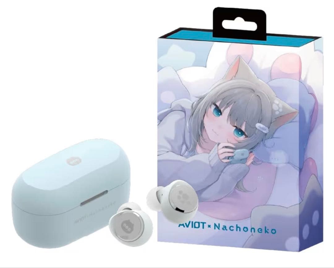 新品 未開封AVIOt Nachoneko ワイヤレスイヤホン 猫耳デザイン
