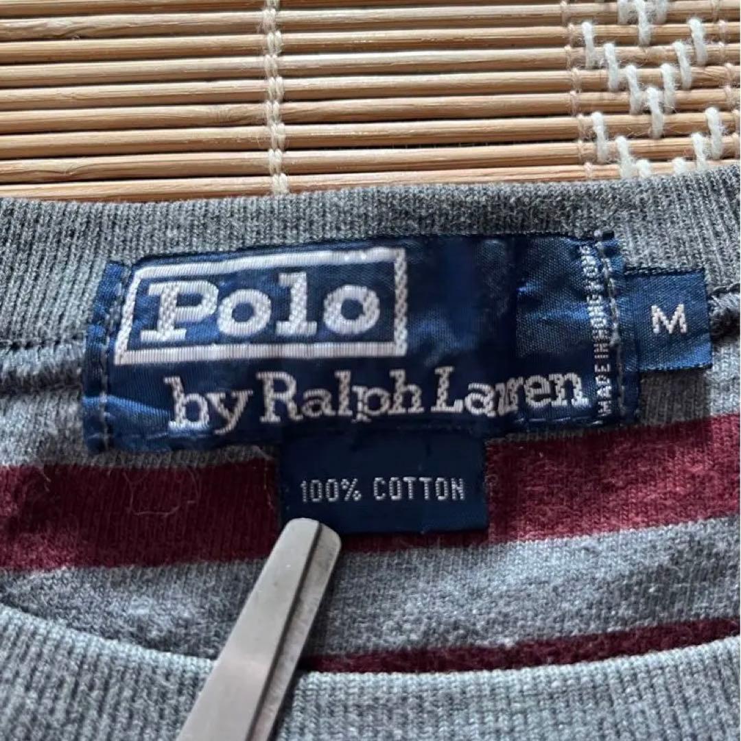 【珍品】90s Polo Ralph Lauren ベロアカットソー　ボーダー