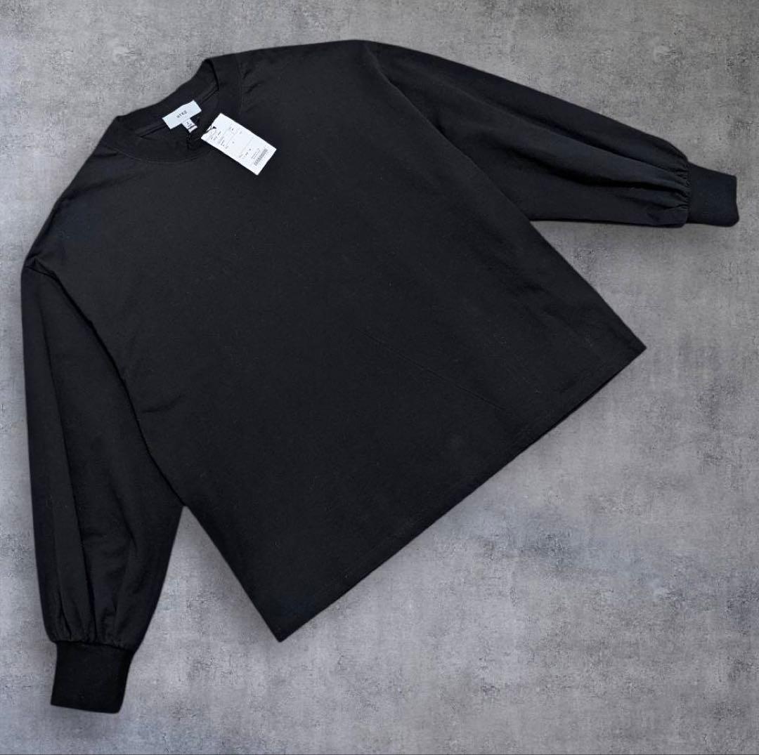 【新品】ハイク 長袖 ボリュームスリーブ カットソー 黒 size2