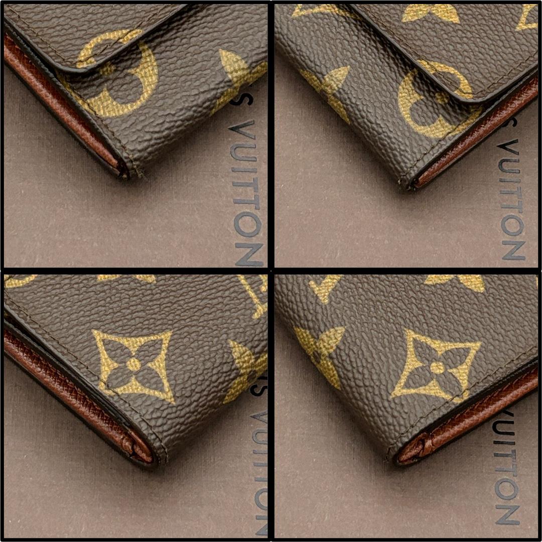 ルイヴィトン ケース 小銭入れ 財布 モノグラム ポルトモネプラ ブラウン