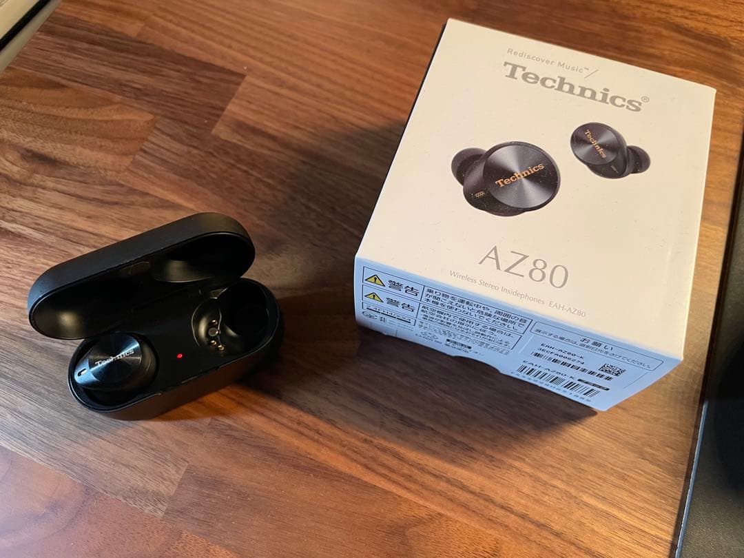 美品 Technics AZ80 ワイヤレスイヤホン ブラック