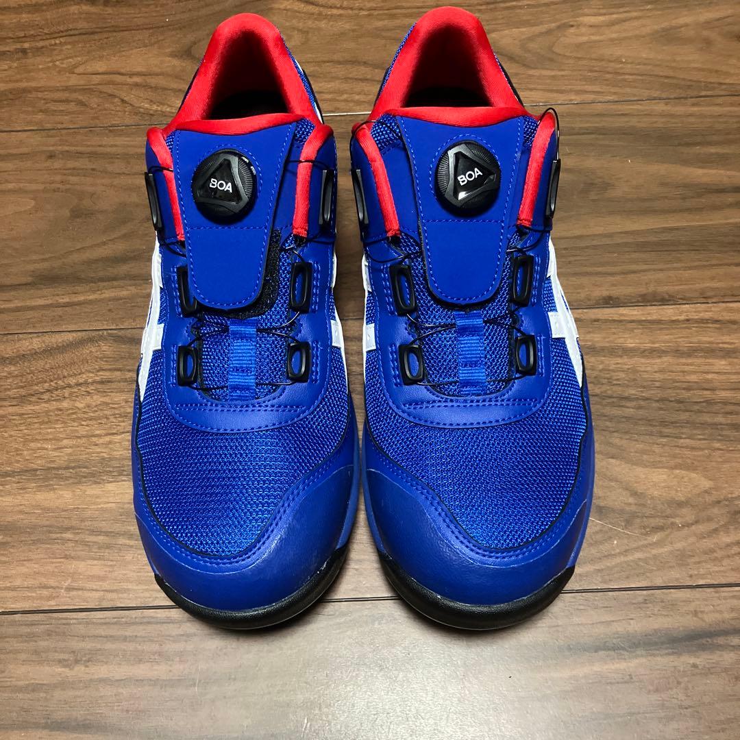 アシックス　安全靴　BOA ローカット タグ付き　未使用品　ブルー　27.0