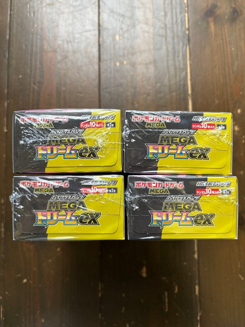 シュリンク付き　ポケモンカード　MEGAドリームex 4BOX