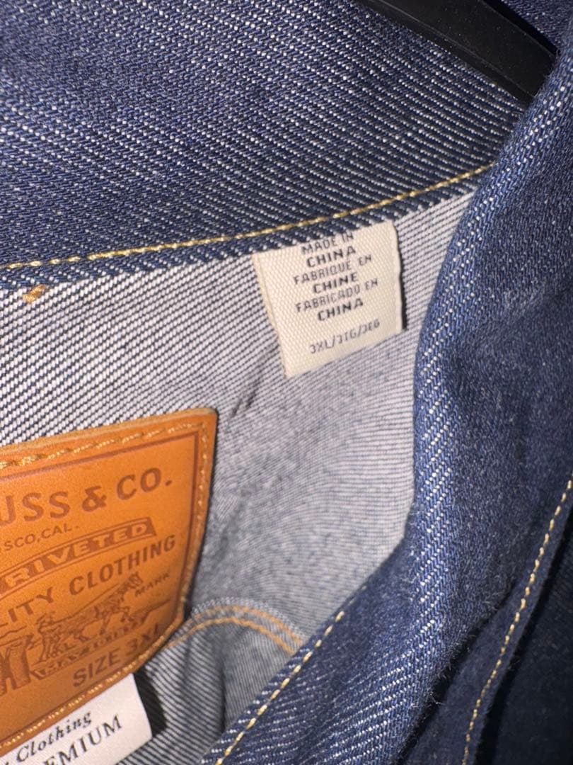 LEVI'S PREMIUM ダークブルー デニムジャケット