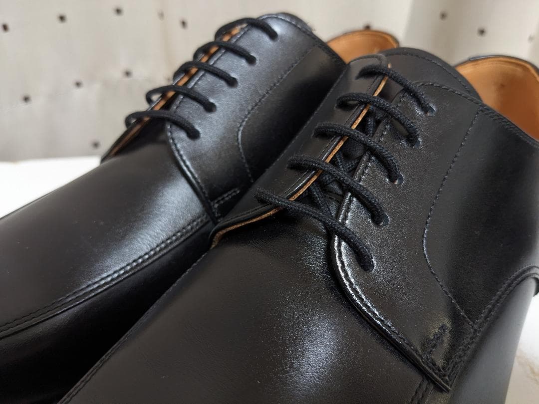 未使用品 スコッチグレイン F-0345 Uチップ レザー シューズ 24.5