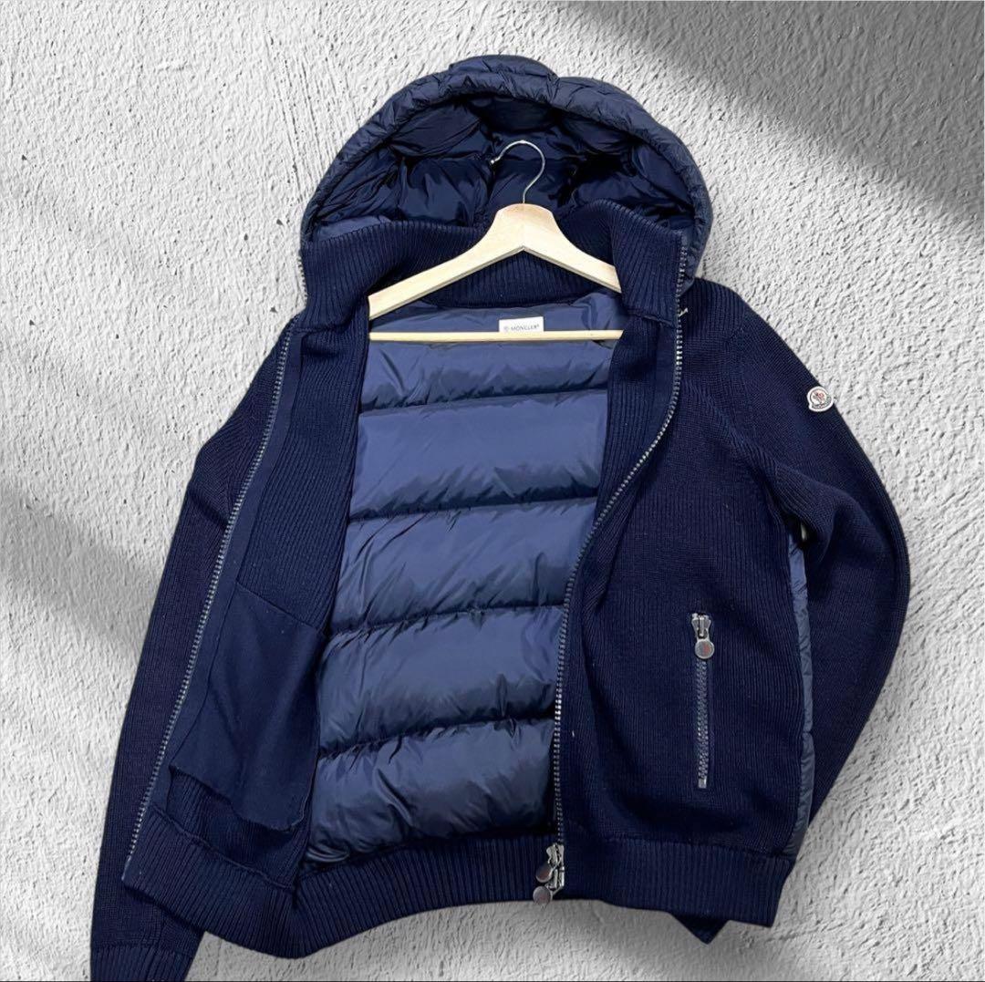 【翌朝発送可能】　モンクレール　マグリオン　トリコット　ニットダウン　Lサイズ