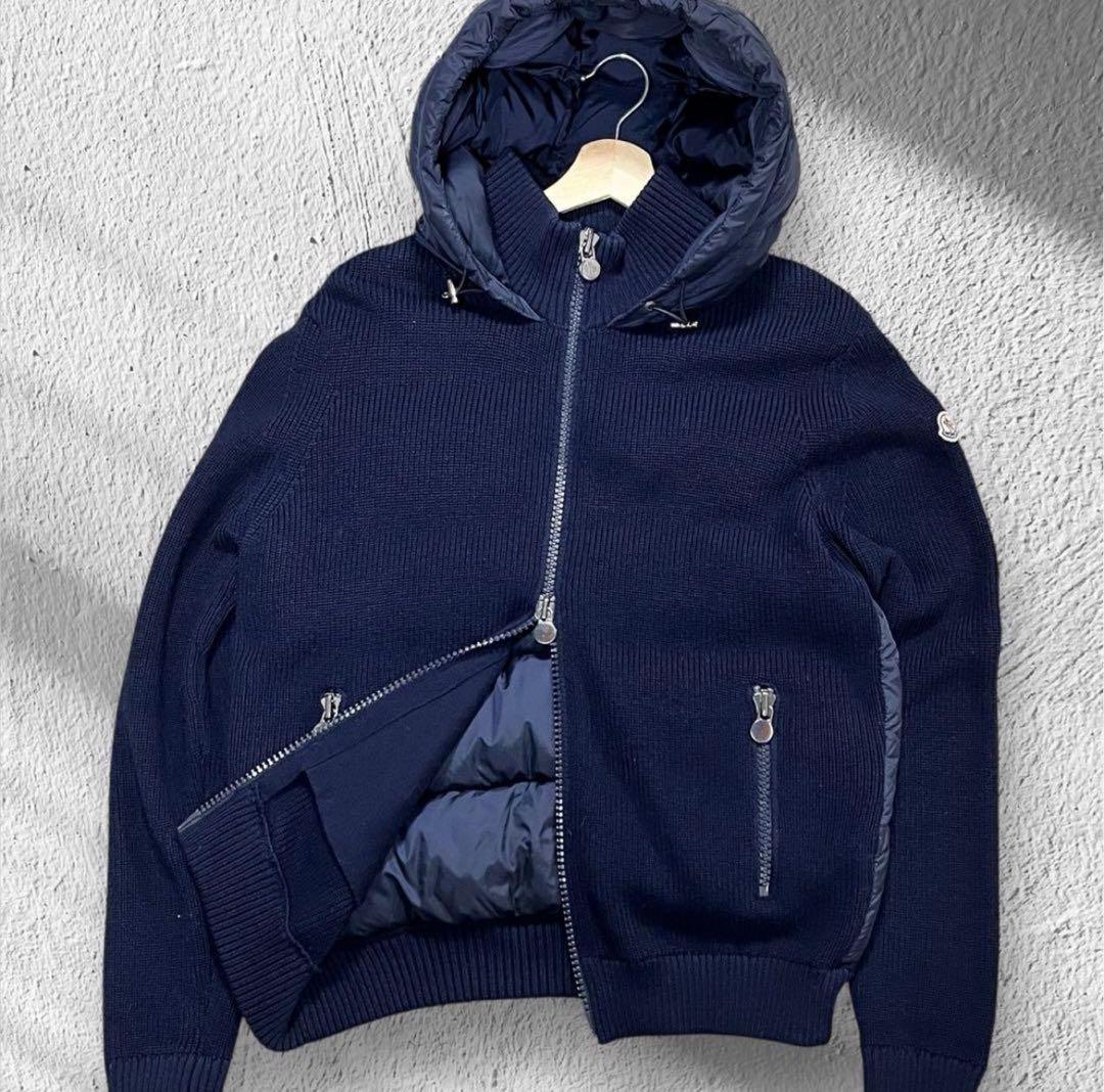 【翌朝発送可能】　モンクレール　マグリオン　トリコット　ニットダウン　Lサイズ