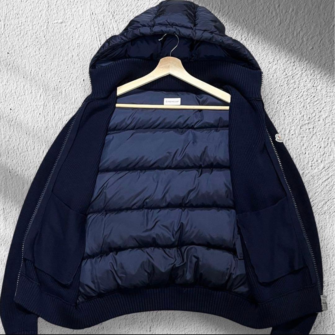 【翌朝発送可能】　モンクレール　マグリオン　トリコット　ニットダウン　Lサイズ
