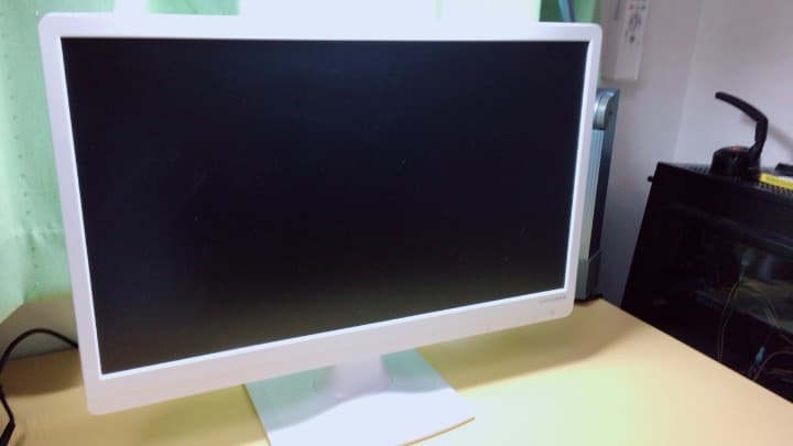 【中古】21.5型モニター ホワイト