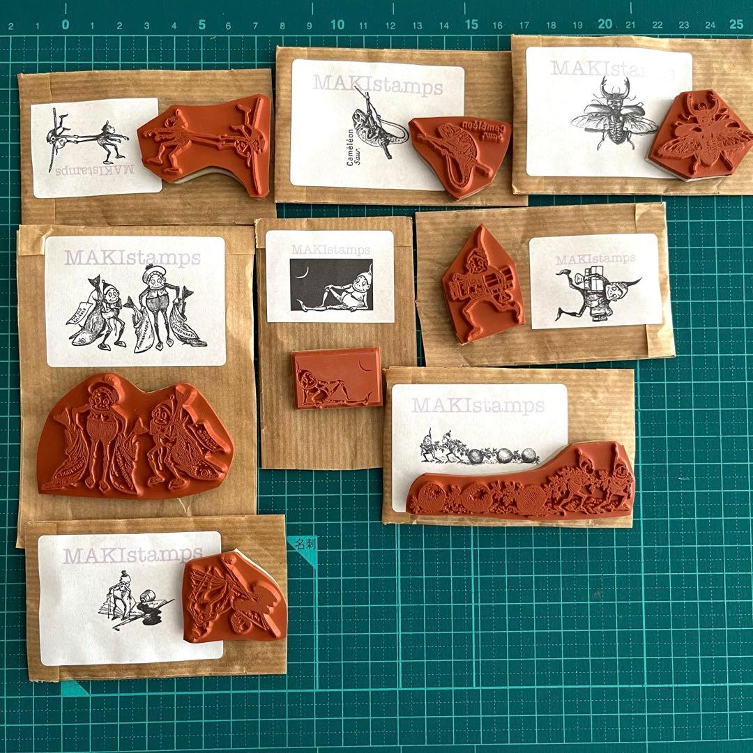 ブラウニー　スタンプ　小人　makistamps