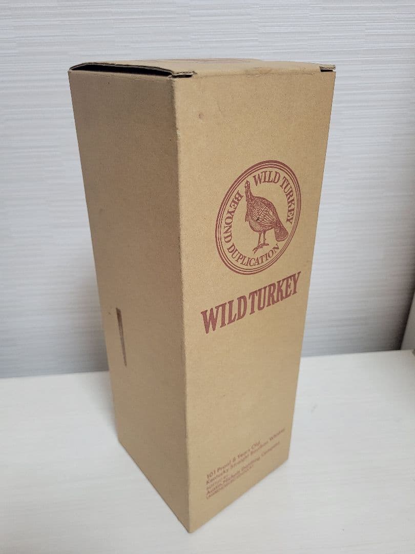 特級ワイルドターキー 8年 101 プルーフ 木箱 藁 羽 ハガキ 古酒
