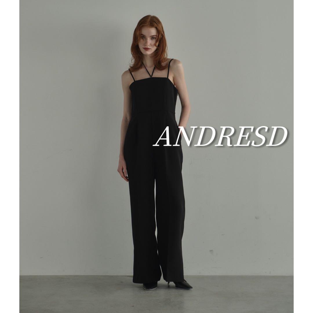 ANDRESD double cross all in one dress 黒