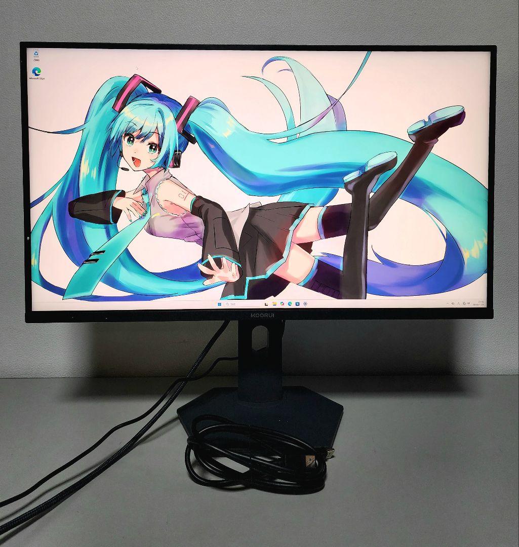 美品 KOORUI QD-MiniLED 27インチゲーミングモニター量子ドット
