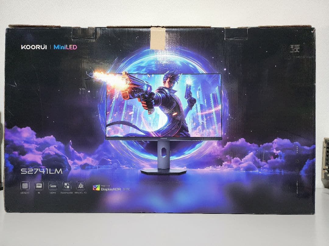 美品 KOORUI QD-MiniLED 27インチゲーミングモニター量子ドット