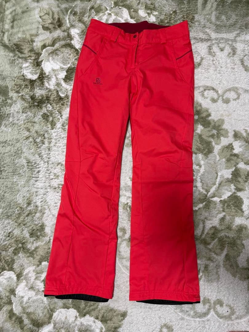 Salomon スキーウェアセット S 赤