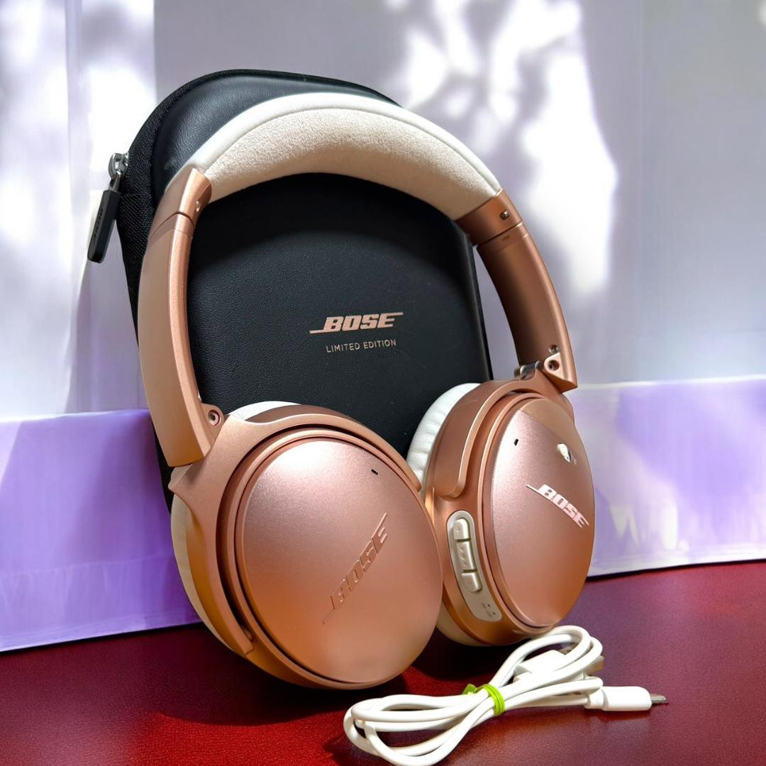 ☆限定色 極美品 Bose QC35 ワイヤレスヘッドホン II ローズゴールド