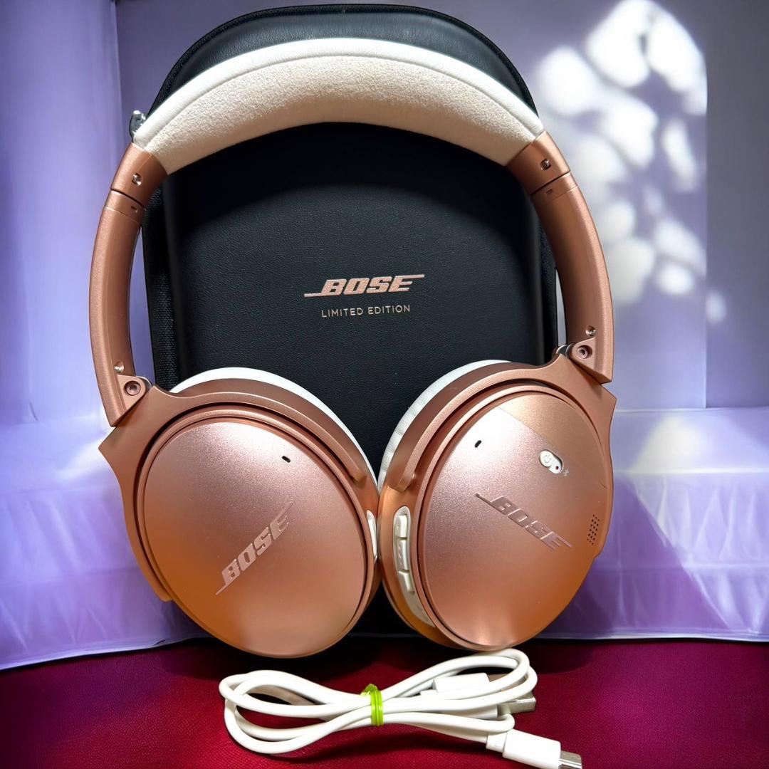 ☆限定色 極美品 Bose QC35 ワイヤレスヘッドホン II ローズゴールド