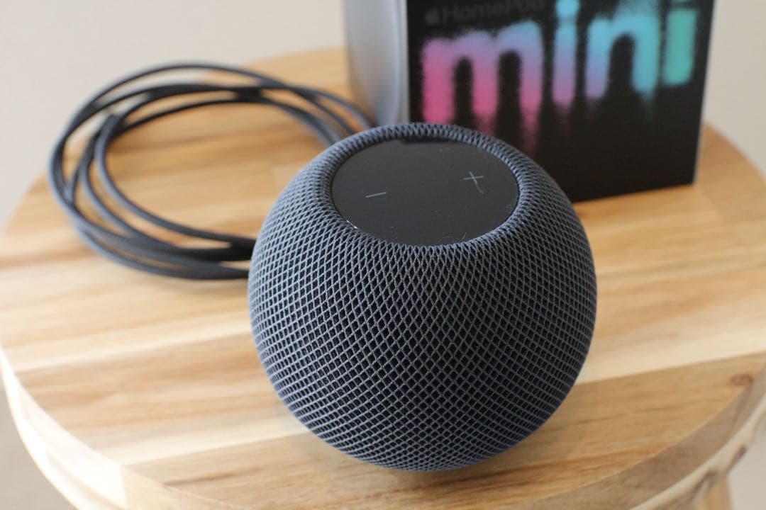 Apple Pod mini ブラック＋木製スタンド付き