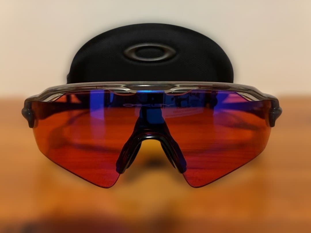 Oakley スポーツサングラス オレンジレンズ