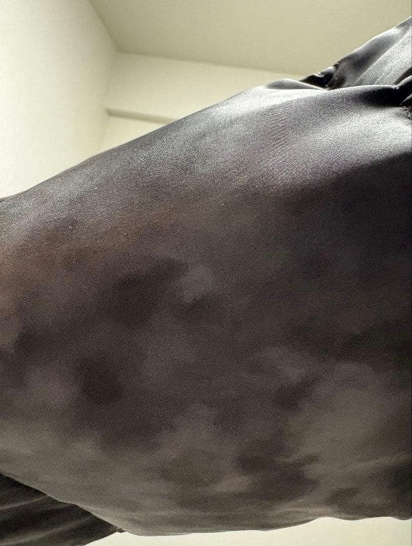 【GRANCY】 プリントショートリアルダウン　ブラック　Sサイズ