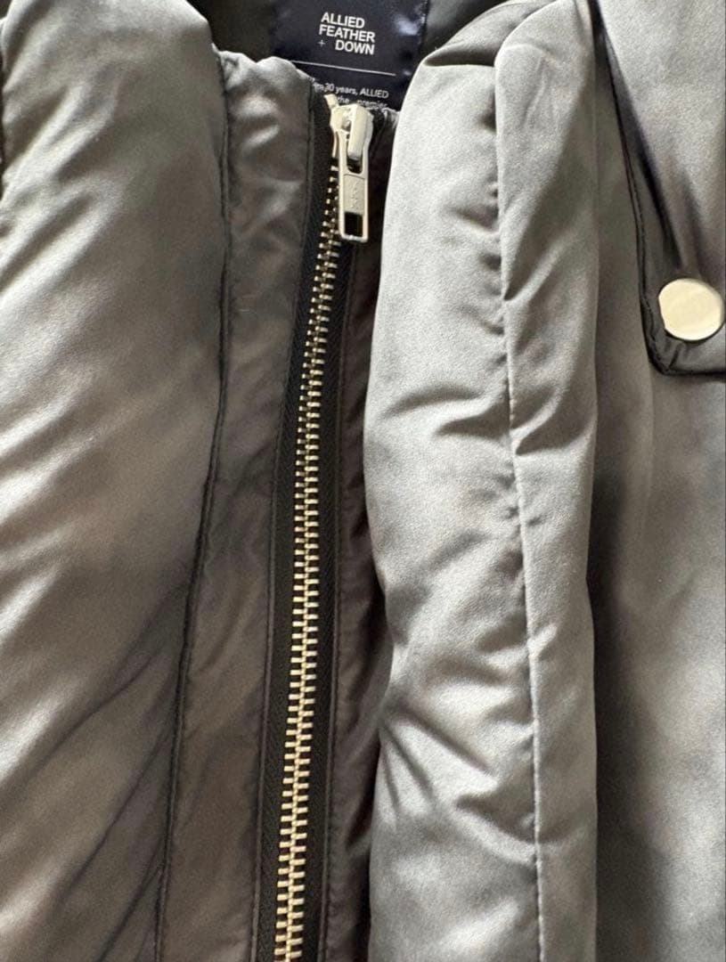 【GRANCY】 プリントショートリアルダウン　ブラック　Sサイズ