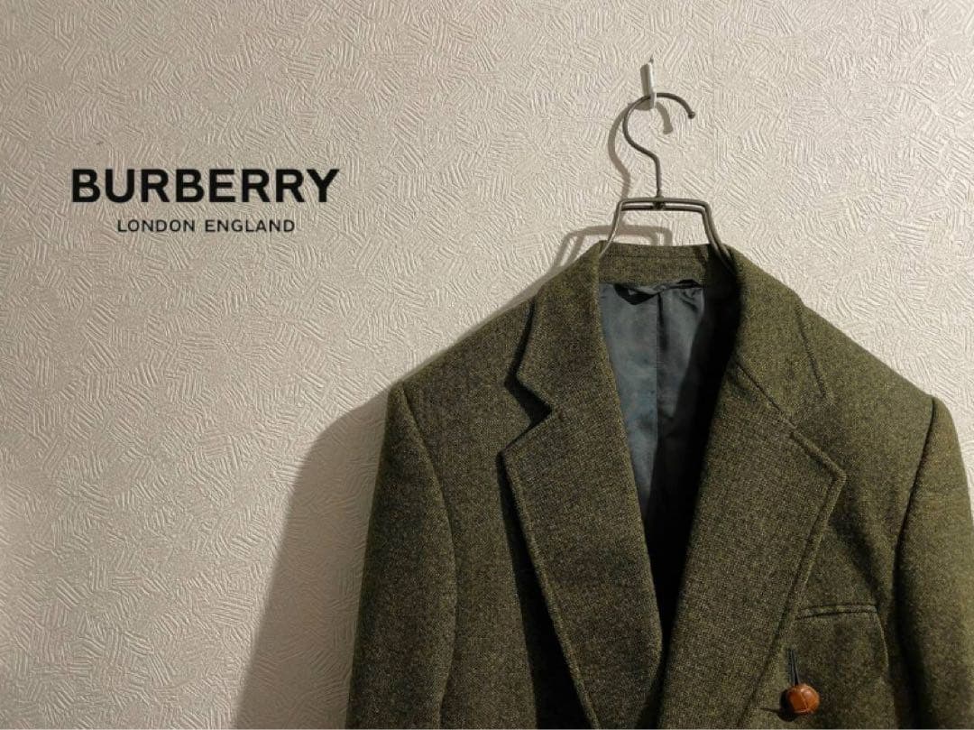 イタリア製 BURBERRY ツイード ハンティング ジャケット / バーバリー