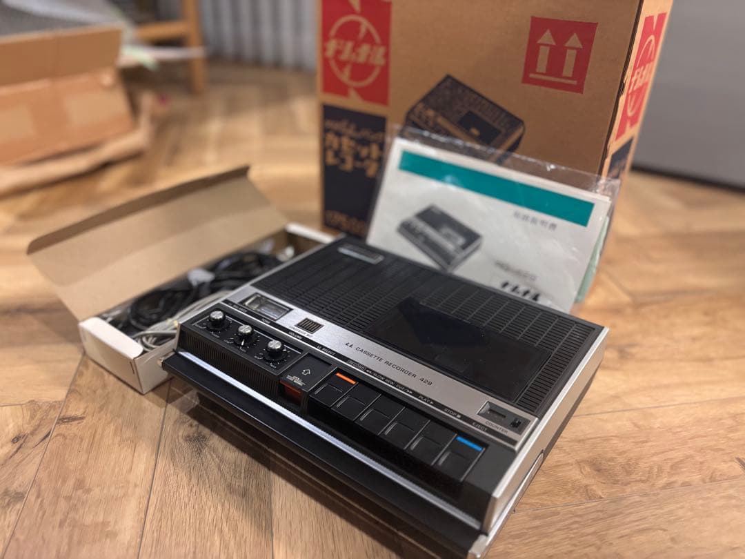 昭和レトロ National RQ-429 カセットプレイヤー 美品