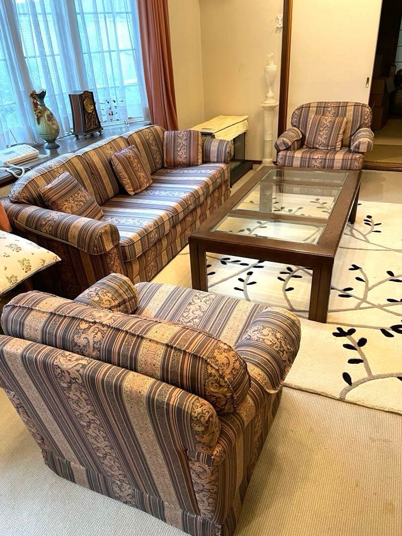 カリモク　ドマーニソファ3点セット　取りに来られる方のみ