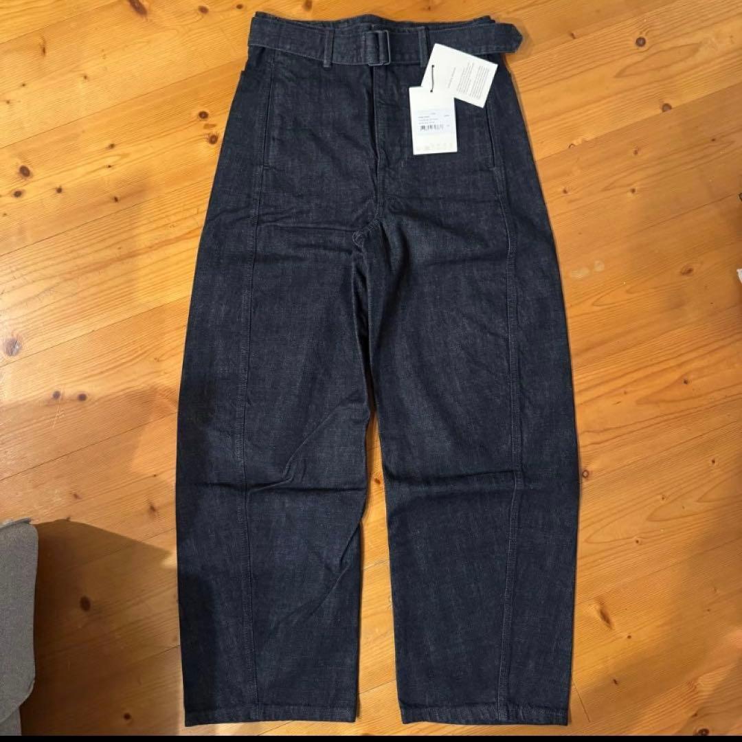 パンツ LEMAIRE TWISTED BELTED PANTS INDIGO