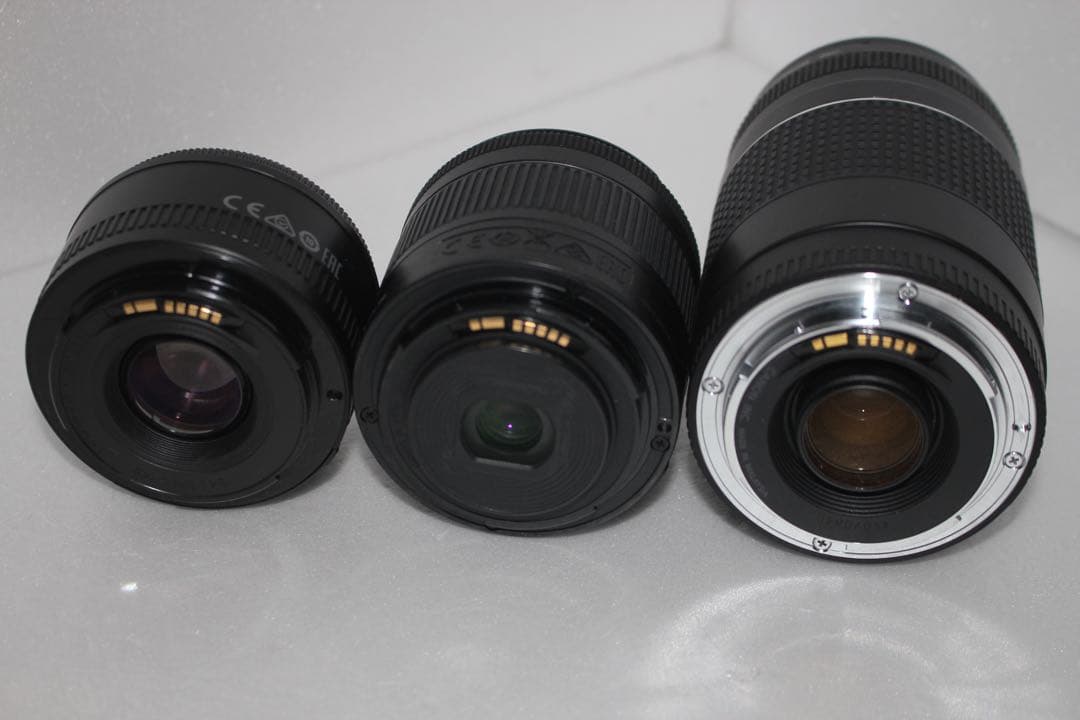 一眼レフカメラcanon kiss x10標準＆望遠＆単焦点トリプルレンズセット