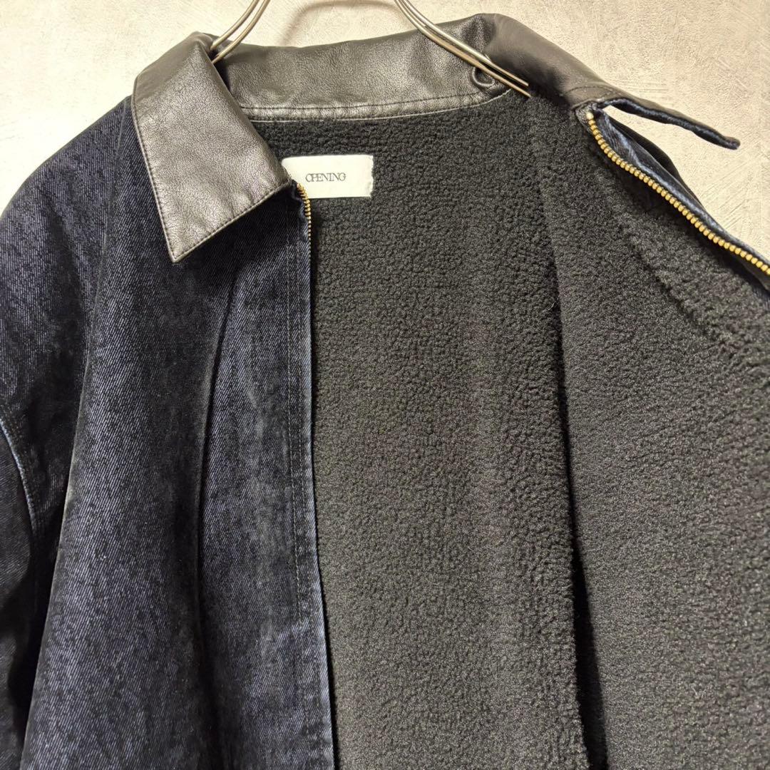 ASTRONOMY OPENING ACT レザー デニム ボア ジャケット L