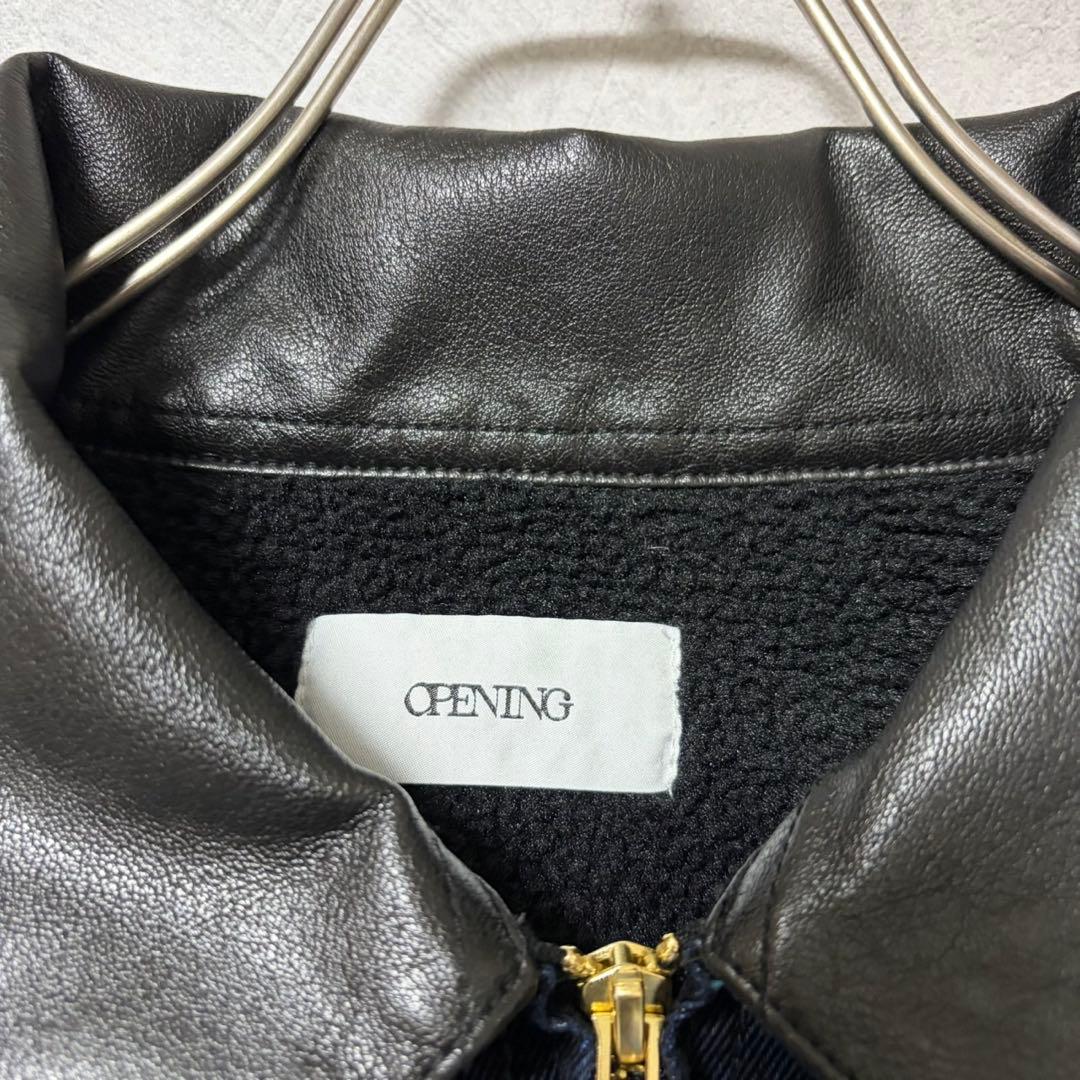 ASTRONOMY OPENING ACT レザー デニム ボア ジャケット L