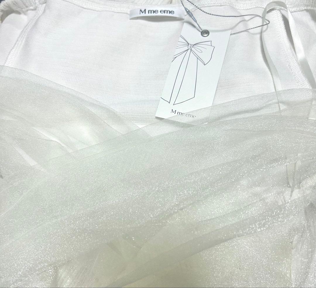m me eme ワンピース クロスチュールフレアミニワンピース エムミーエメ