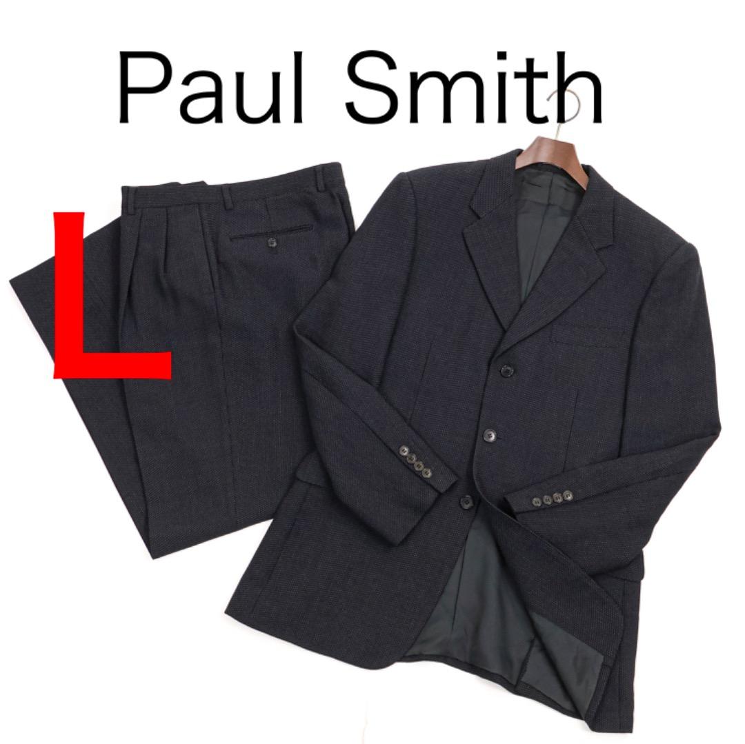 H5538◾️ポールスミス　イタリアンファブリック　ピンドット　３釦スーツ