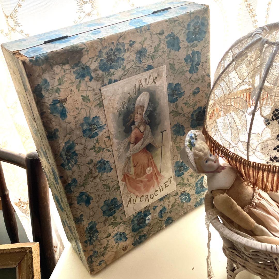 Travaux au Crochet フランスアンティークボックス　ミニョネット