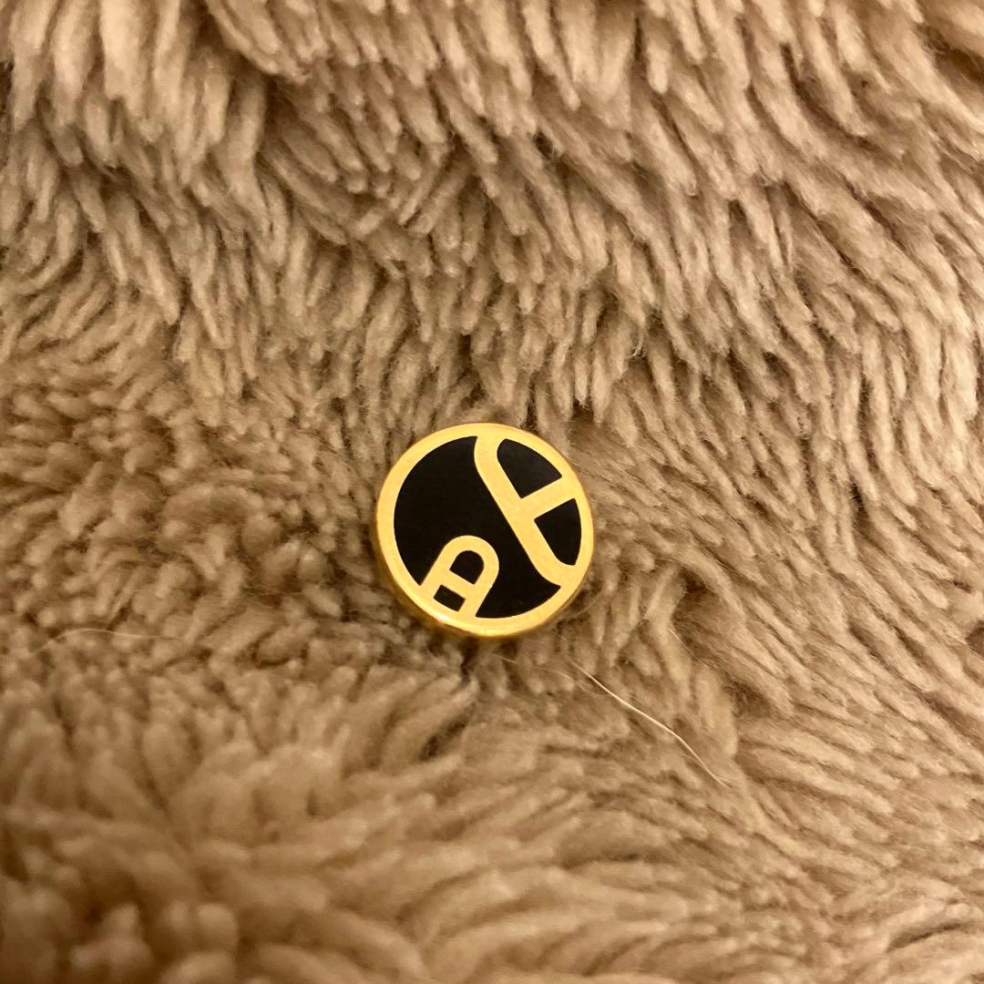 レア　HERMES エルメス　ピアス　片耳　ブラック　ゴールド