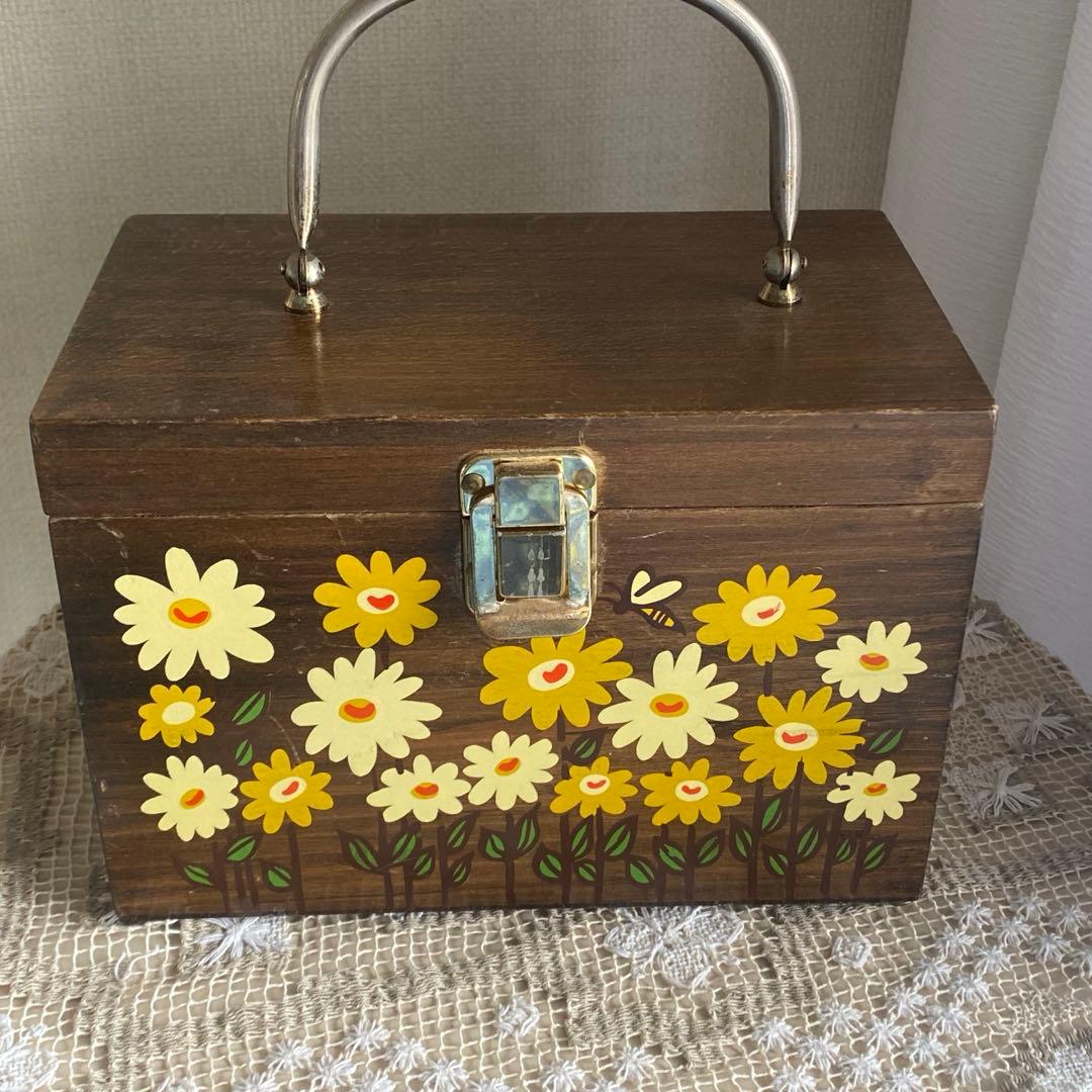 ヴィンテージ カロナン バスケット ウッドバスケット