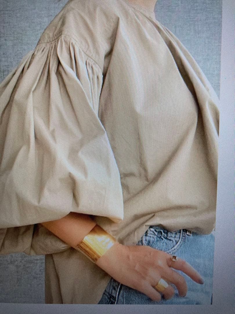 新品　ラスール⭐︎ワイド　カッコいいバングルM/L ゴールド