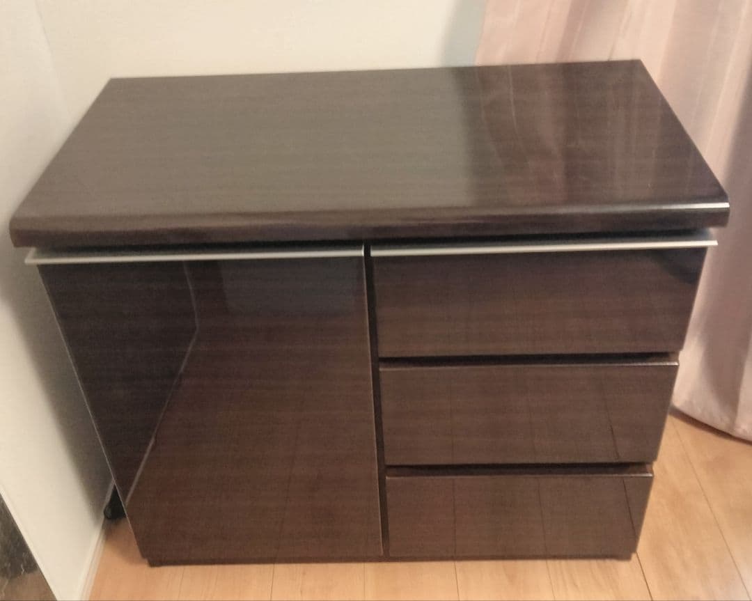 ニトリ収納棚　キャビネット（ポスティアDBR）ダークブラウン キャビネット