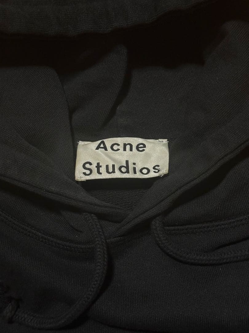 acne studios ロゴ パーカー XS 黒