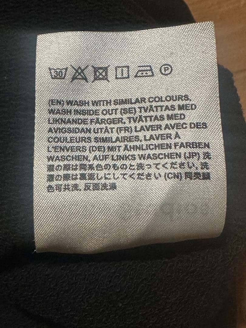 acne studios ロゴ パーカー XS 黒