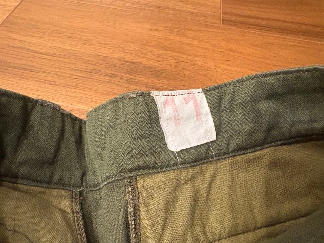 値下げしました！M47 後期 11サイズ カーゴパンツ ヘリンボーン カーキ