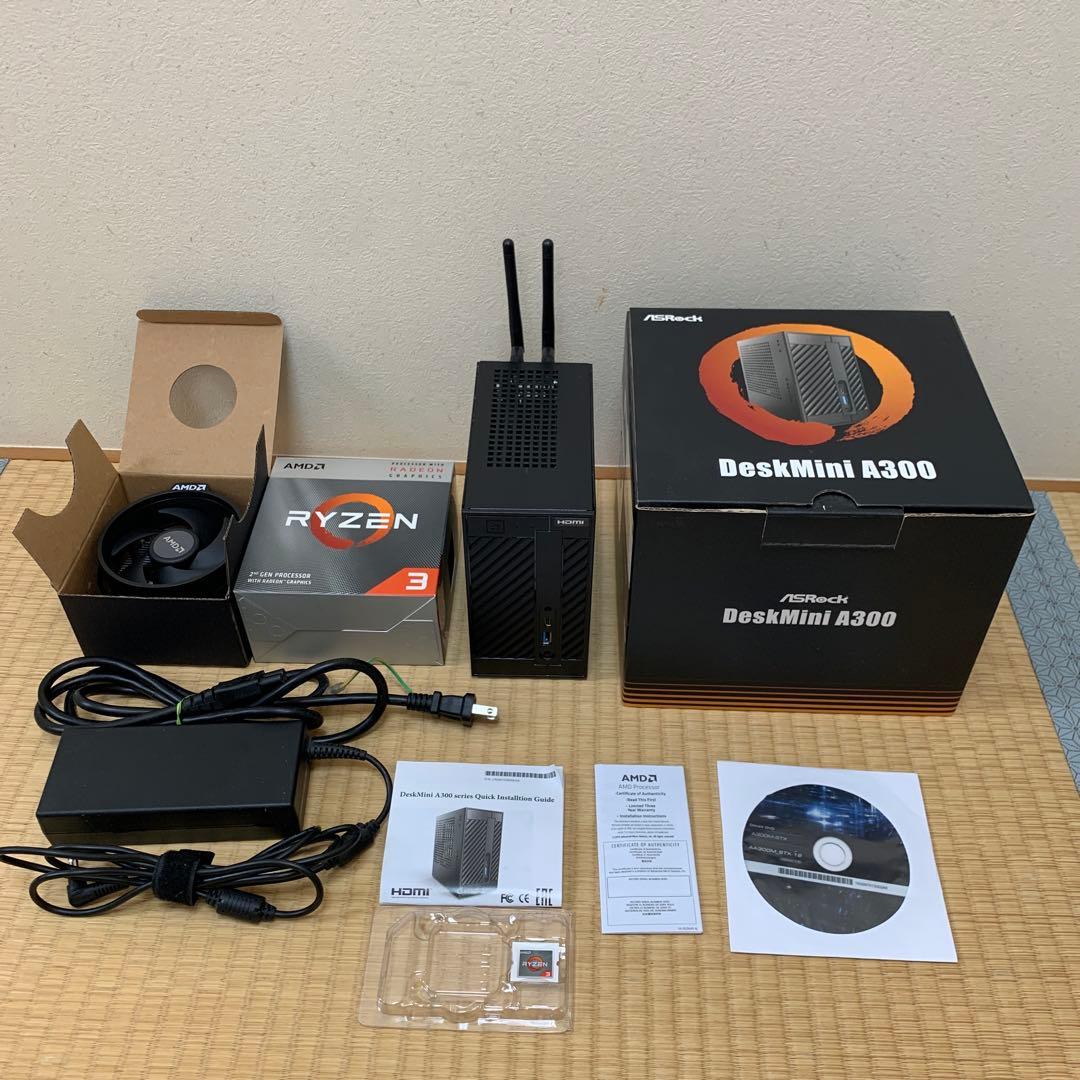 Windowsデスクトップ Deskmini A300 Ryzen3 3200G 8GB Win11