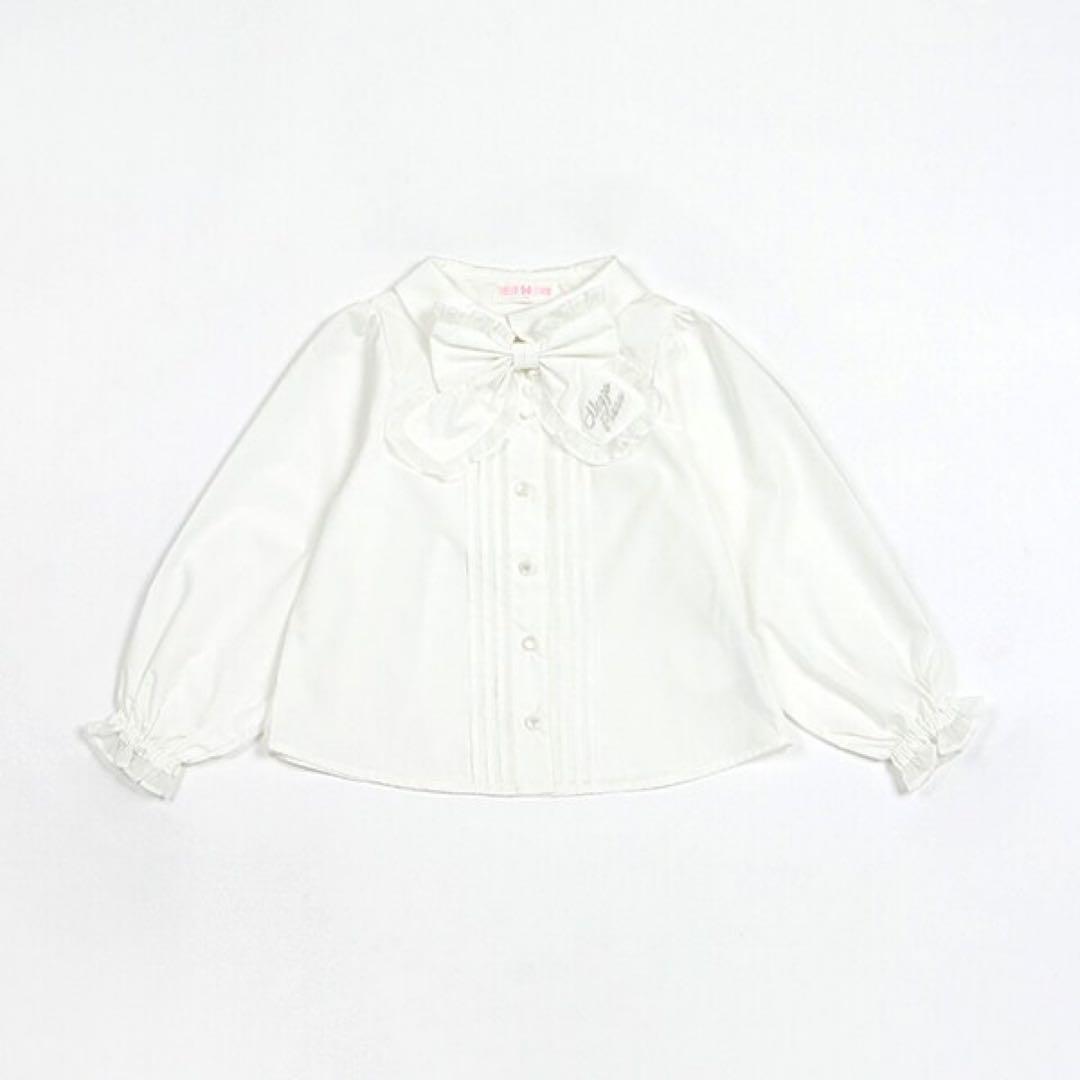 メゾピアノ セーラーカラージャケット＆プリーツスカートセット　リボンブラウス