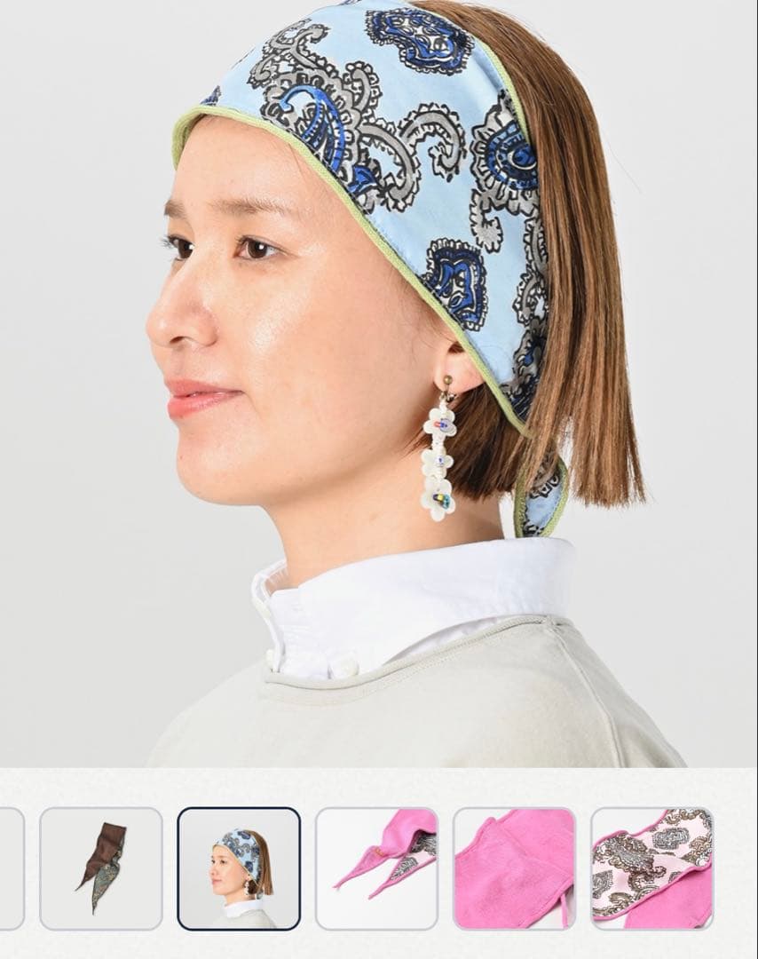 45R シルク×超ガーゼヘアバンド