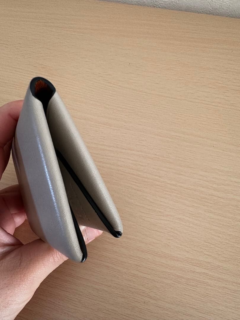 LOEWE グレー レザー 名刺入れ