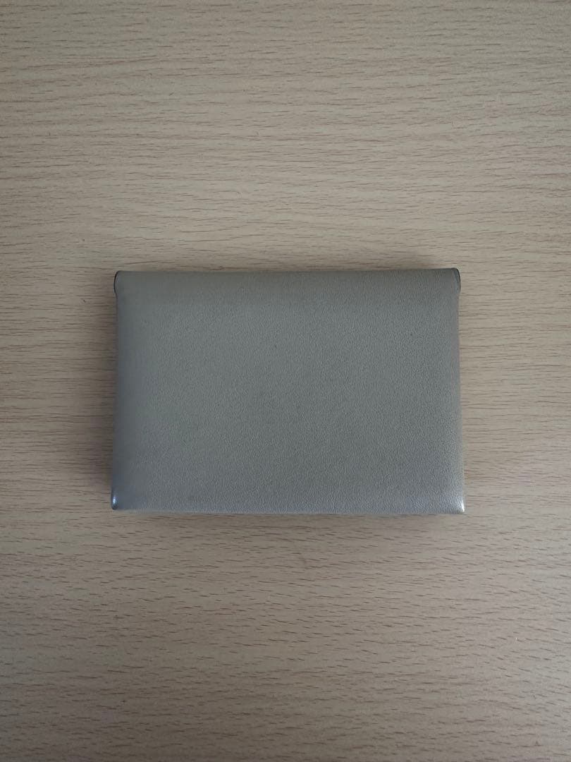 LOEWE グレー レザー 名刺入れ